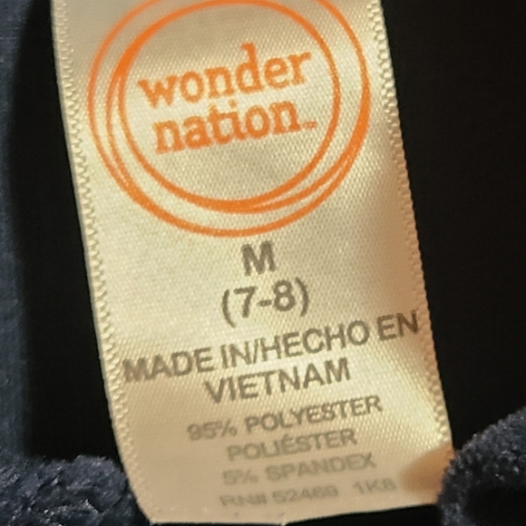 WONDER NATION GIRL'S SIZE 7-8 ZIP FRONT PLUSH - Picture 6 of 6